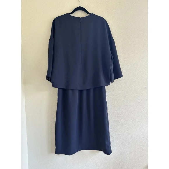 COS Navy Midi Dress - Picture 4 of 11